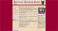 Desktop Screenshot of historicresearch.com